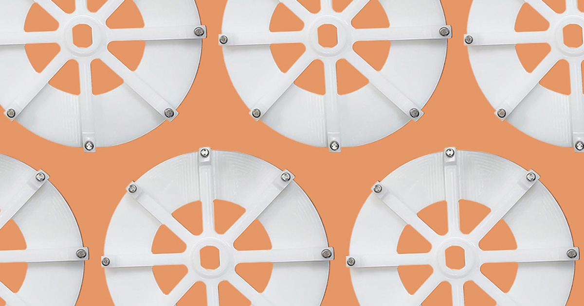 HDPE Blade Holders With an Orange Background