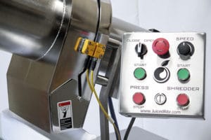 Close Up of a Control Panel on Juiced Rite Cold Press Juice machine M100R4