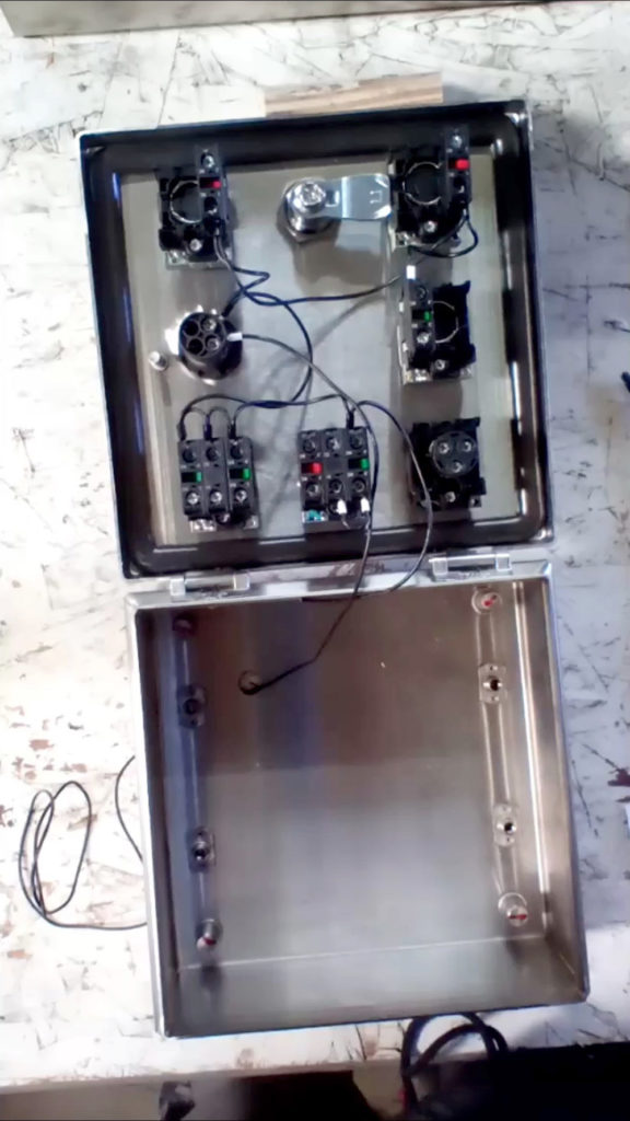 Control Box open to see the inside