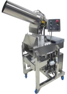 Juiced Rite's stainless steel M75 commercial cold press juicer on a white background