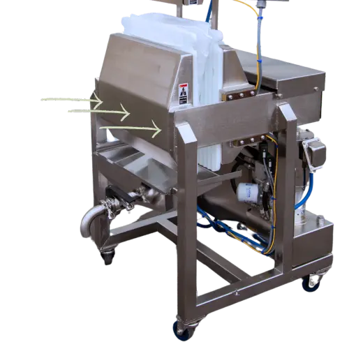 Image of the chassis of a Juiced Rite M100 commercial cold press juicer