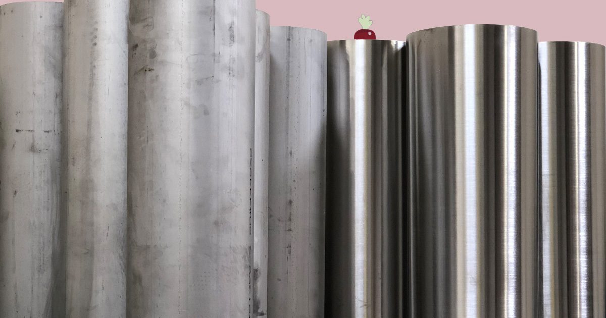 Non-Electopolished and Electopolished Chutes With Beet
